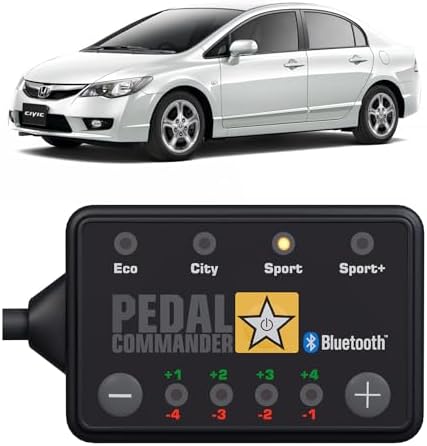Pedal Commander for Honda Civic 2006-2011 Throttle Response Controller - Plug-and-Play, 4 Driving Modes, App Control, Throttle Controller Performance Mods, Civic Parts by PEDALCOMMANDER