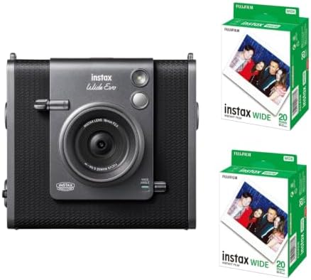Fujifilm INSTAX Wide Evo Instant Film Camera (+ Extra Film (40 Sheets)) by FUJIFILM