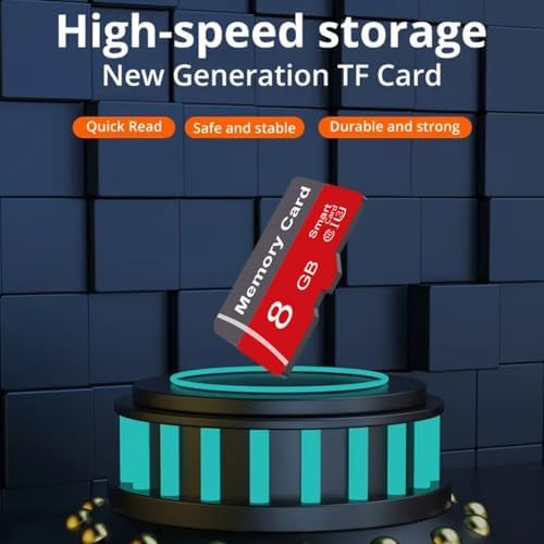 2 Pack Memory Card 8GB with Adapter, High Speed TF Card, UHS-I C10 A1 Memory TF Card for Tablet/Mobile Phone/Camera/Car Audio/Game Console (8, GB) - Image 2