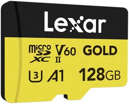 Lexar 128GB Gold Micro SD Card, 280MB/s Read, 4K, V60, UHS-II, A1 - Image 4