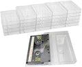 Evelots Cassette Tape Storage Case, Holds 25 Cases, Clear Plastic by Evelots