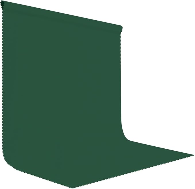 Dark Green Photography Backdrop for Photoshoot, Fabric 8x10ft | Polyester Studio Photo Backgrounds, Non Reflective, Easy to Hang, for Portrait Shoot, Product, Party Decor, Video Creation by LYLYCTY