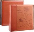 Artmag Photo Album 4x6 1000 Photos, Large Capacity Wedding Family Leather Cover Picture Albums Holds Horizontal and Vertical 4x6 photos with Black Pages(Brown) by Artmag