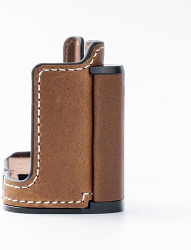 Camera Genuine Leather Half Case ，Compatible with Sony RX1RM3 RX1R III ，Custom Full-Grain Leather Camera Protector - Exclusive Grip Design + Aluminium Alloy Base Construction (Coffee) - Image 3