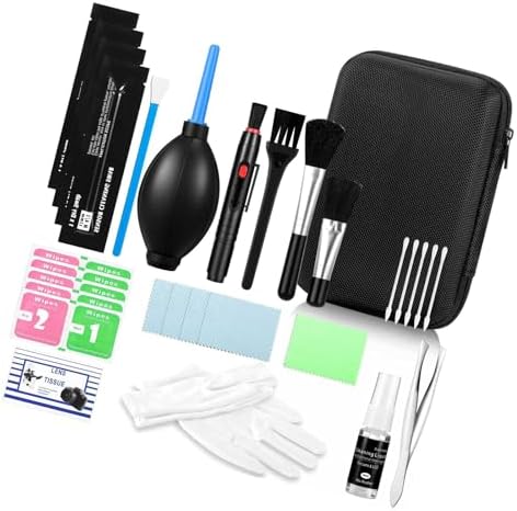 12-Piece Expert Camera Maintenance Set Includes Air Blower Microfiber Cloth All Models Scratch Camera Wipe - Image 4