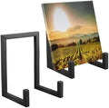 2 Pcs Large Plate Stands for Display Metal Frame Holder, Black, 6 Inch by Sweetude