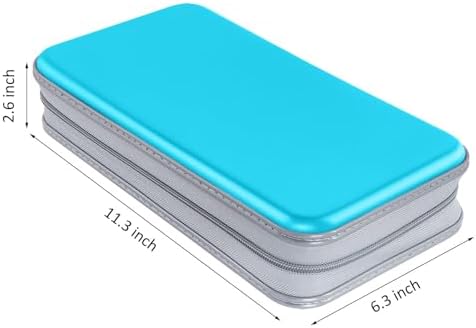 Siveit CD DVD Cases 96 Capacity Disc Storage Binder for Car(Sky Blue) - Image 6