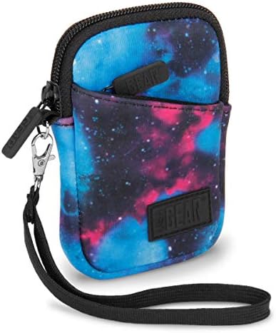USA Gear Digital Camera Case, Small Camera Pouch Fits Nikon Coolpix AW100, A900, S7000, S6900, S8200, A10, S4300, W300, Compact Neoprene Sleeve, Belt Loop, Wrist Strap, SD Card Pocket (Galaxy) by USAGEAR