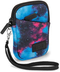 USA Gear Digital Camera Case, Small Camera Pouch Fits Nikon Coolpix AW100, A900, S7000, S6900, S8200, A10, S4300, W300, Compact Neoprene Sleeve, Belt Loop, Wrist Strap, SD Card Pocket (Galaxy) by USAGEAR