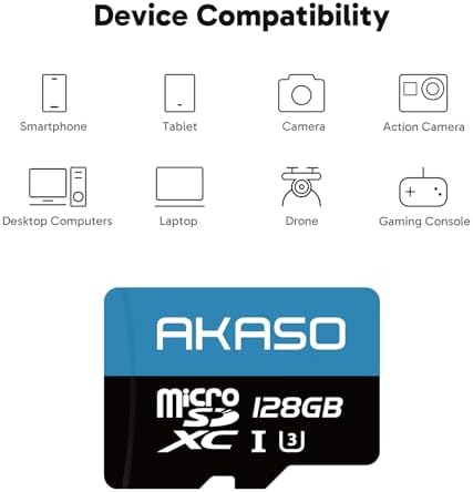 AKASO 128GB microSDXC U3 MicroSD Card- Up to 100MB/s - Image 3