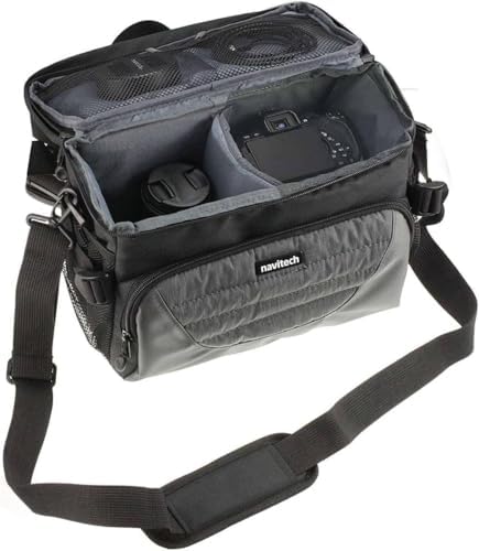 Navitech Grey Shoulder Camera Bag Compatible with CampSnap Compact Digital Camera - Image 2