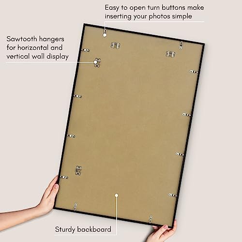 Americanflat 22x34 Poster Frame - Slim Molding - Black - Image 5