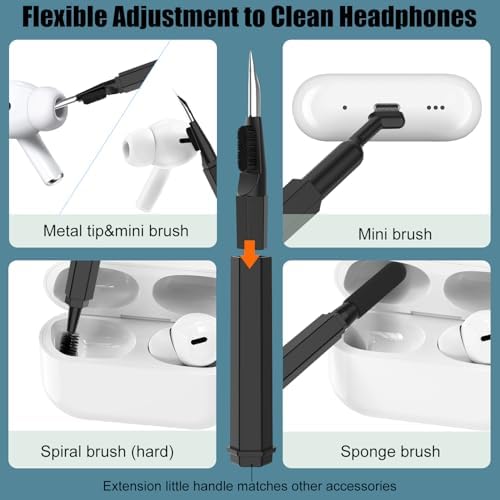 VICHYIE 20 in 1 Multifunctional Cleaner Kit for Electronic Devices (Black) - Image 2