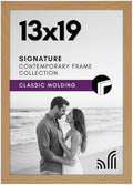 Americanflat 13x19 Picture Frame with Shatter-Resistant Glass - Signature Collection - Gallery-Style Frames Made of Engineered Wood - Photo Frame for Wall Display - Dark Oak by Americanflat