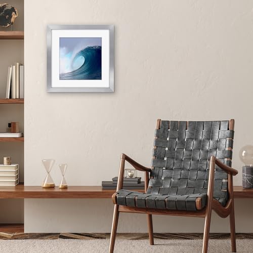 Americanflat 16x16 Picture Frame - Matted to 12x12 - Silver - Image 4