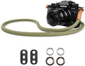 VOVMOEYA Nylon Braided Camera Rope Strap, Camera Neck Shoulder Strap with O-Ring for DSLR & Mirrorless Camera - Green by VOVMOEYA