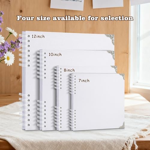 Scrapbook Album 10x10 Inch, Hardcover Kraft Paper Photo Album with 60 Sheets/120 Pages, Memory Book for Wedding, Anniversary, Christmas, Baby Shower, Ideal for Preserving Precious Moments - Image 5