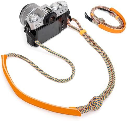 50.4''/128CM Adjustable Vintage Camera Neck Strap with Shoulder Leather Pad by JJC