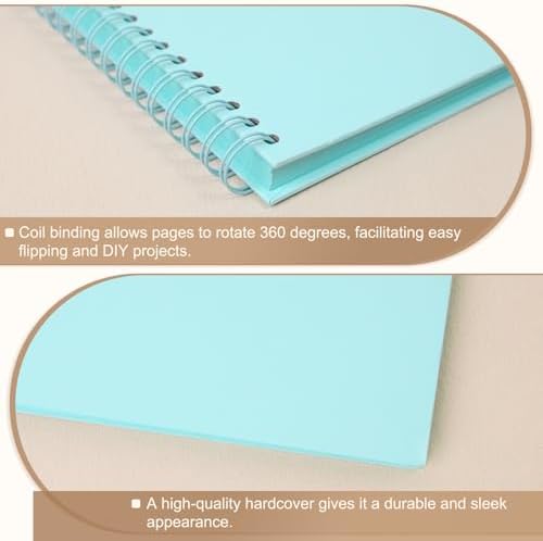 Scrapbook Album 10x10 Inches 100 Pages Hardcover Kraft Paper LightBlue - Image 5