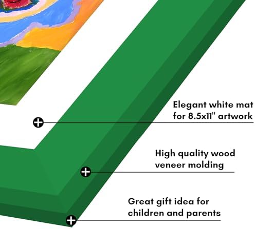 Americanflat 8.5x11 Changeable Kids Art Frame - Shamrock Green - Image 6