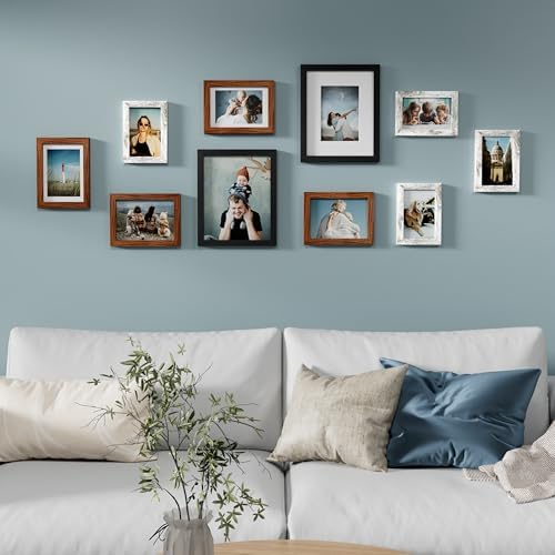 Vittanly 10 Pack Gallery Wall Frame Set, Picture Frames for Wall & Table - Image 4