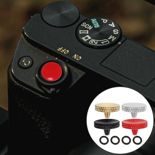 4pcs Camera Shutter Release Button Concave Gentle Press Aluminum Alloy - Image 5