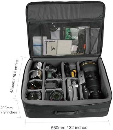 VANGUARD Divider Bag 53 Customizable Insert/Protection Bag for DSLR Camera, Lenses, Accessories, 38 Liter Capacity - Image 2