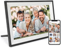 Digital Picture Frame 10.1 Inch WiFi Digital Photo Frame IPS HD Touch Screen Smart Cloud Photo Frame with 32GB Storage, Auto-Rotate, Easy Setup to Share Photos or Videos Remotely via AiMOR APP by AnnaBella