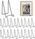 12 Pack 6 Inch Plate Stands for Display,Book Display Stand,Black Metal Decorative Plate Stand,Small Easels for Display,Suitable for Books, Desktop Art, Images, Photos,and Collages by Unknown