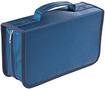 Capacity CD/DVD case Wallet, Storage,Holder,Booklet (128 Blue) by Rekukos