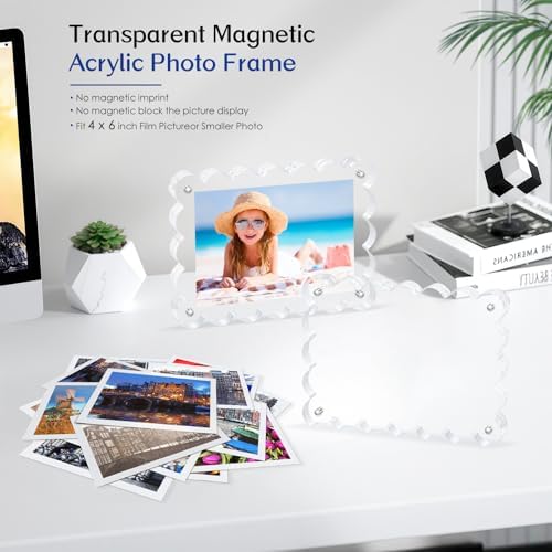 Scalloped Magnetic Picture Frame 4x6 Inch-6Pack Photo Frames - Image 4
