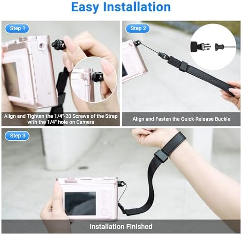Mini EVO Strap, Adjustable Nylon Camera Hand Wrist Strap Lanyard with 1/4"20 & Quick Release for Ricoh GR IV III IIIx II GRIV GRIII GR4 GR3X for Sony RX100 VII ZV-1 ZV-1F ZV1F G7X Mark III II SX740 HS - Image 6