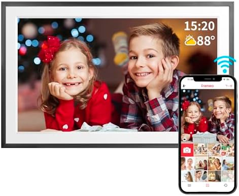 Frameo 10.1 Inch Digital Picture Frame，WiFi Electronic Frame，1280 * 800IPS HD Touch Screen， Smart Digital Photo Frame,32GB Storage, Wall Mountable, Share Instantly, Birthday Gifts for Women, Mom by MQQC