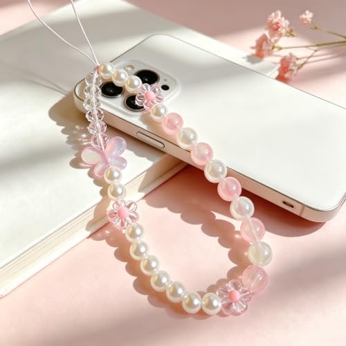 Phone Charm Beaded Camera Wrist Strap Cute Chain Lanyard Wristlet - Image 5