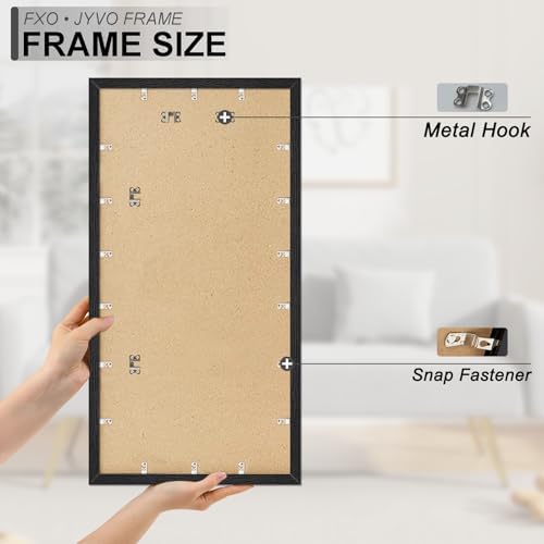 Fxojyvo 20x40 Picture Frame Black Engineered Wood Wall Hanging - Image 6