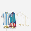 Reusable Shirt Display Stand-Mannequin Torso Tshirt Display Stand for Vendor,18-33" Adjustable Dress Form Mannequin Stand Clothes Rack,Portable Stable Holder Jacket Coat Hanger All metal/Gold/4 Pack by Unknown