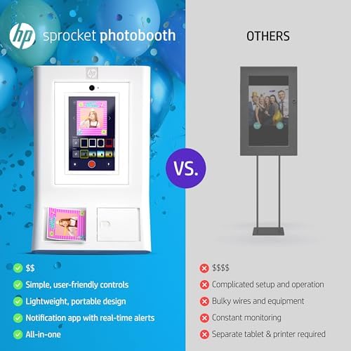 HP Sprocket Photo Booth Machine Instant Color Photo Printer (Pink) Paper Bundle + Zink 3.5 x 4.25” Zink Sticky-Backed Photo Paper (510 Sheets) - Image 5