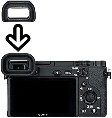 A6500 Eyecup Viewfinder for Sony Alpha a6600 a6500 a6400 Camera (2 Pack), Replaces Sony FDA-EP17 - Image 3