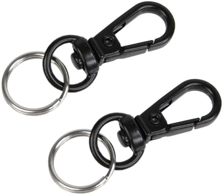 Foto&Tech Small Quick Release Adapter Clip for Camera with Round Lugs for Camera Strap, 33lb Breaking Force (1 Set, Black) by FOTO%26TECH