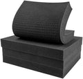 4 Pack Gun Case Foam Inserts - Precut Black Foam Padding 16 x 12 x 2 Inch by GUNTECHKIT