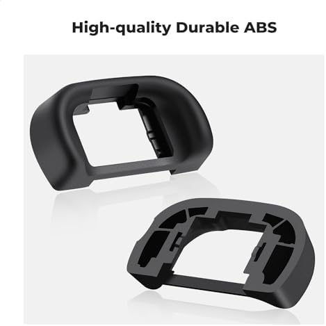 K&F Concept 2Pack Eyepiece Cover & Hot Shoe Cover Kit, Eyecup for Sony A7 A7S A7R A7M2 A7SM2 A7RM2 A7M3 A7RM3 A7RM4 A9 A9II A99M2 Camera, Viewfinder Protector Replace for Sony FDA-EP18 Eyecup - Image 2