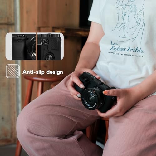 Case for Sony Alpha A6400 A6300, 2 Screen Protector, Black - Image 4