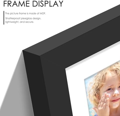 DUENPY 4 Pack 8x14 Collage Frame For 3 4x6 Photos Black - Image 6