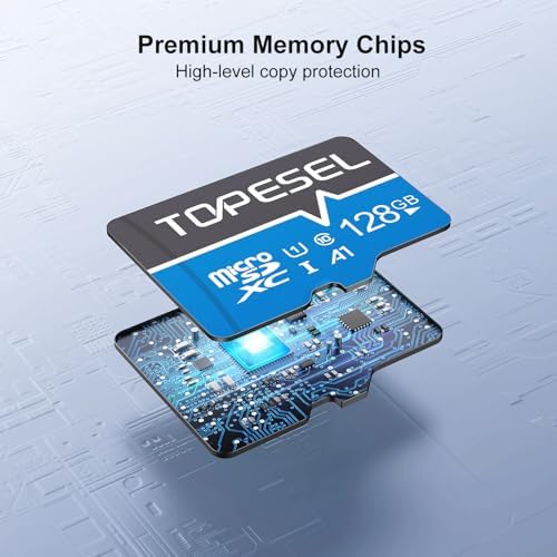TOPESEL 128GB Micro SD Card 2 Pack microSDXC UHS-I Flash Memory Card - Image 6