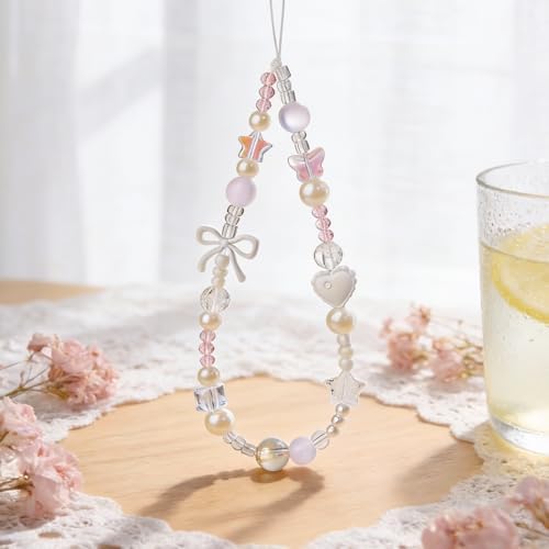 Beaded Camera Wrist Strap Cute Digital Camera Charm Lanyard, Phone Wristlet Charms, Phone Chain for Camera - Image 2