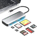 Memory Stick Pro Duo Card Reader, 7 in1 Memory Stick Pro Duo Adapter USB C for SD/TF/CF/XD/MS, Multi Card Reader for Camera, Game Trail Camera, Phone, Tablet, Laptop, Android by YeemiePro
