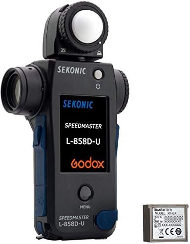 Sekonic L-858D-U Speedmaster Light Meter with RT-GX Transmitter Module, Incident & 1∞ Spot Meter with Flash Duration Analysis & Godox/Flashpoint Wireless Control Bundle - Image 3