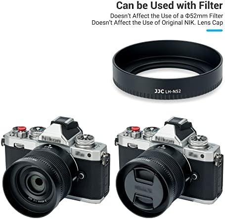 Lens Hood for Nikon NIKKOR Z 28mm f/2.8, Z 28mm f/2.8 (SE), Z 40mm f/2 Lens, Z DX MC 35mm f/1.7, Aluminium Alloy No Vignetting Lens Hood, Compatible with 52mm Filters and 52mm Lens Cap - Image 3