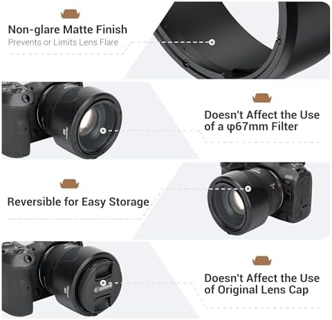 JJC Tulip Flower Lens Hood for Canon RF 45mm f/1.2 STM, Replaces ES-73B - Image 6