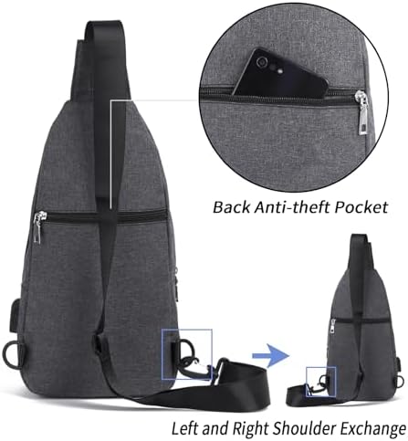 Seoky Rop Small Sling Bag Crossbody for Men Women One Strap Shoulder Cross Body Bag Sling Backpack for Travel - Image 3